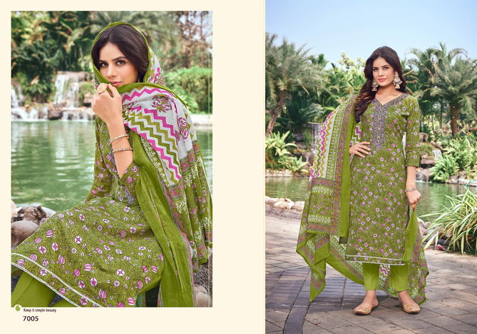 Chand Bibi By Shivang 7001-7008 Cotton Dress Material Catalog